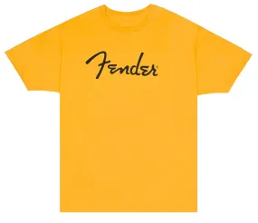 Fender Spaghetti Logo T-Shirt, Butterscotch Blonde - L