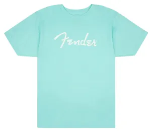 Fender Spaghetti Logo T-Shirt, Daphne Blue - S