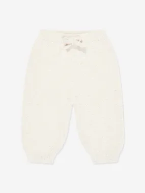 7AM Enfant Baby  Fuzzy Boxy Lounge Pants in Ivory