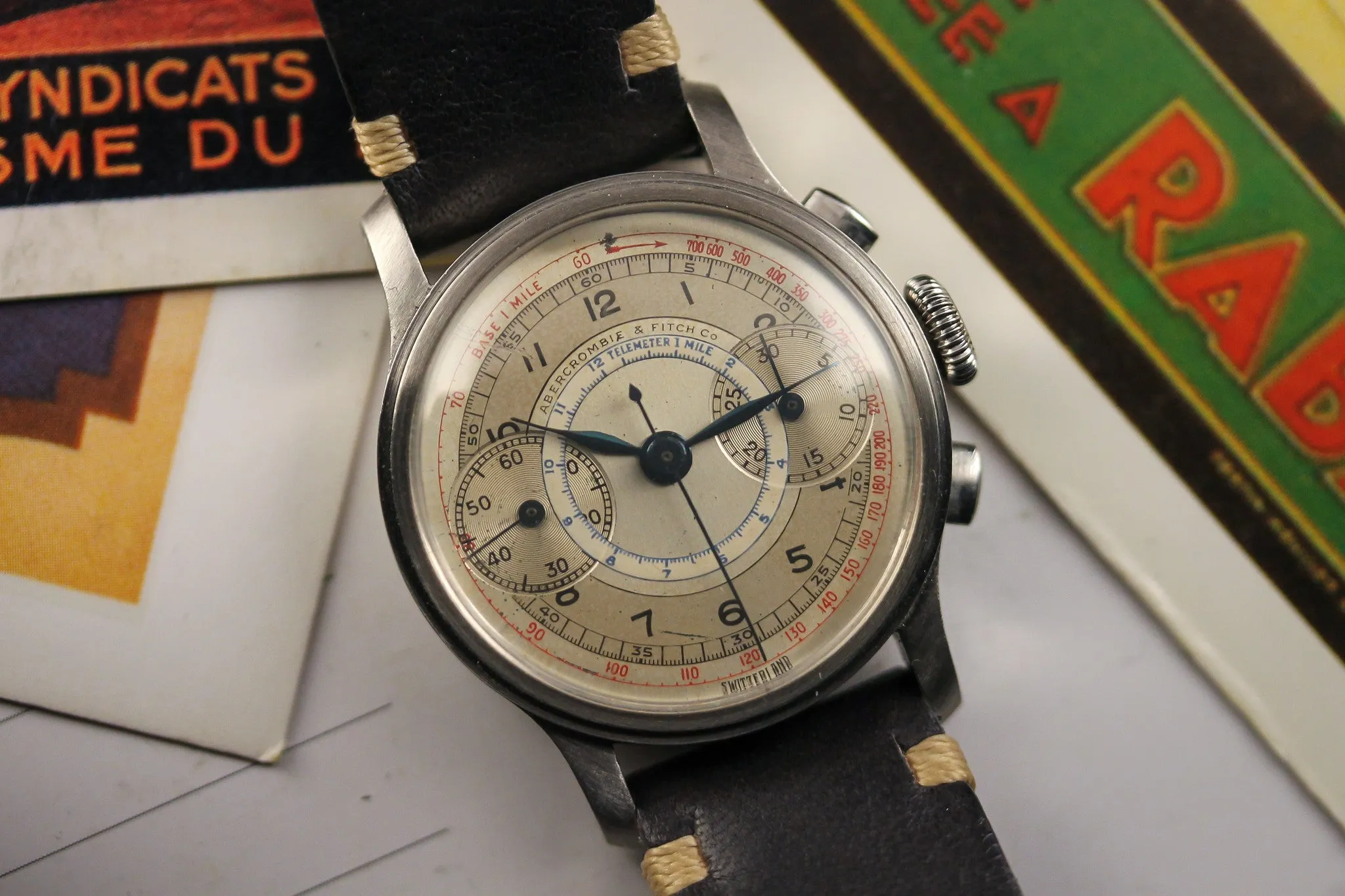 Abercrombie & Fitch Chronograph Steel - 1940s