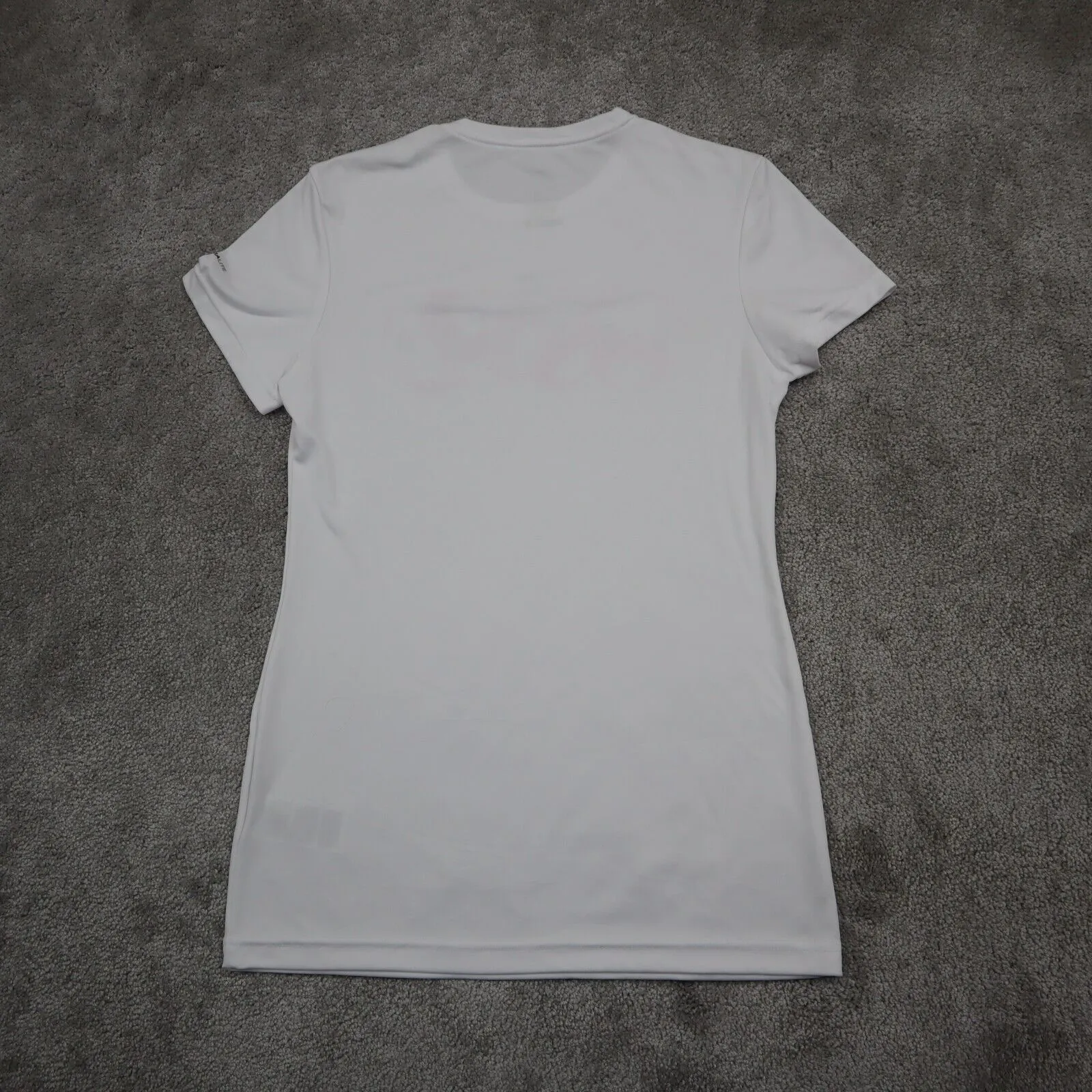 Adidas Climalite Womens Crew Neck T Shirt Short Sleeve Cotton White Size Small