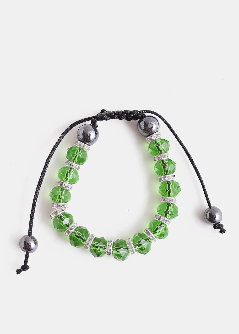 Adjustable Translucent Bead Bracelet