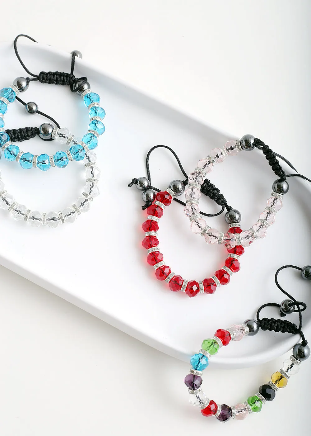 Adjustable Translucent Bead Bracelet