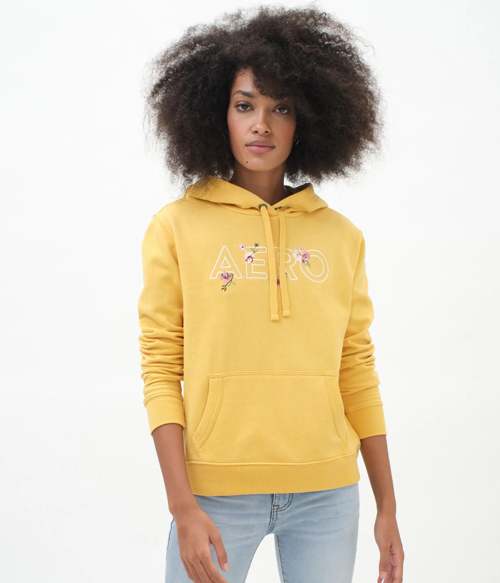 Aeropostale Aero Flowers Pullover Hoodie