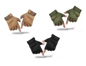 Airsoft Tactical Military Cycling Outdoor Combat Gloves Fingerless Size M-XL 3 Colours ATG010