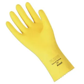 Ansell FL 200 Gloves, 8, Natural Latex, Lemon Yellow, 297-8