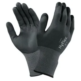 Ansell HyFlex Multi-Purpose Gloves, 10, Black, 11-840-10