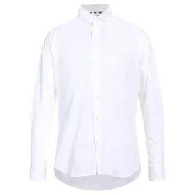 Aquascutum Elegant White Cotton Blend Shirt