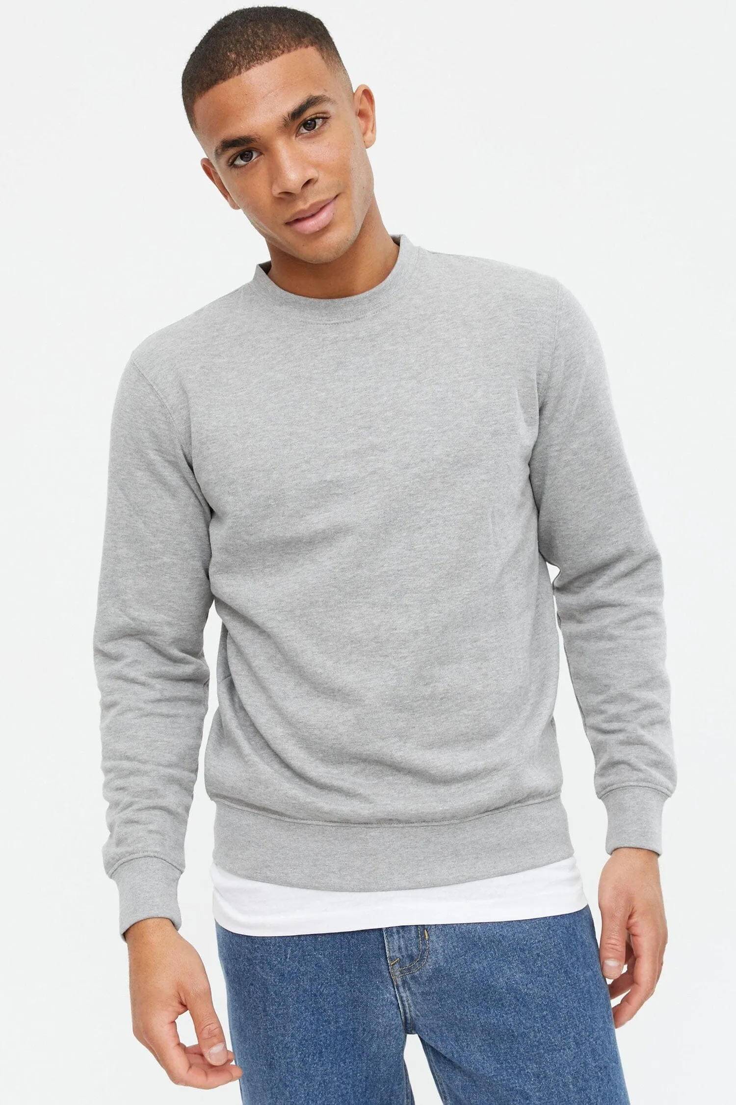 Arish Men's Long Sleeve Terry Sweat Shirt