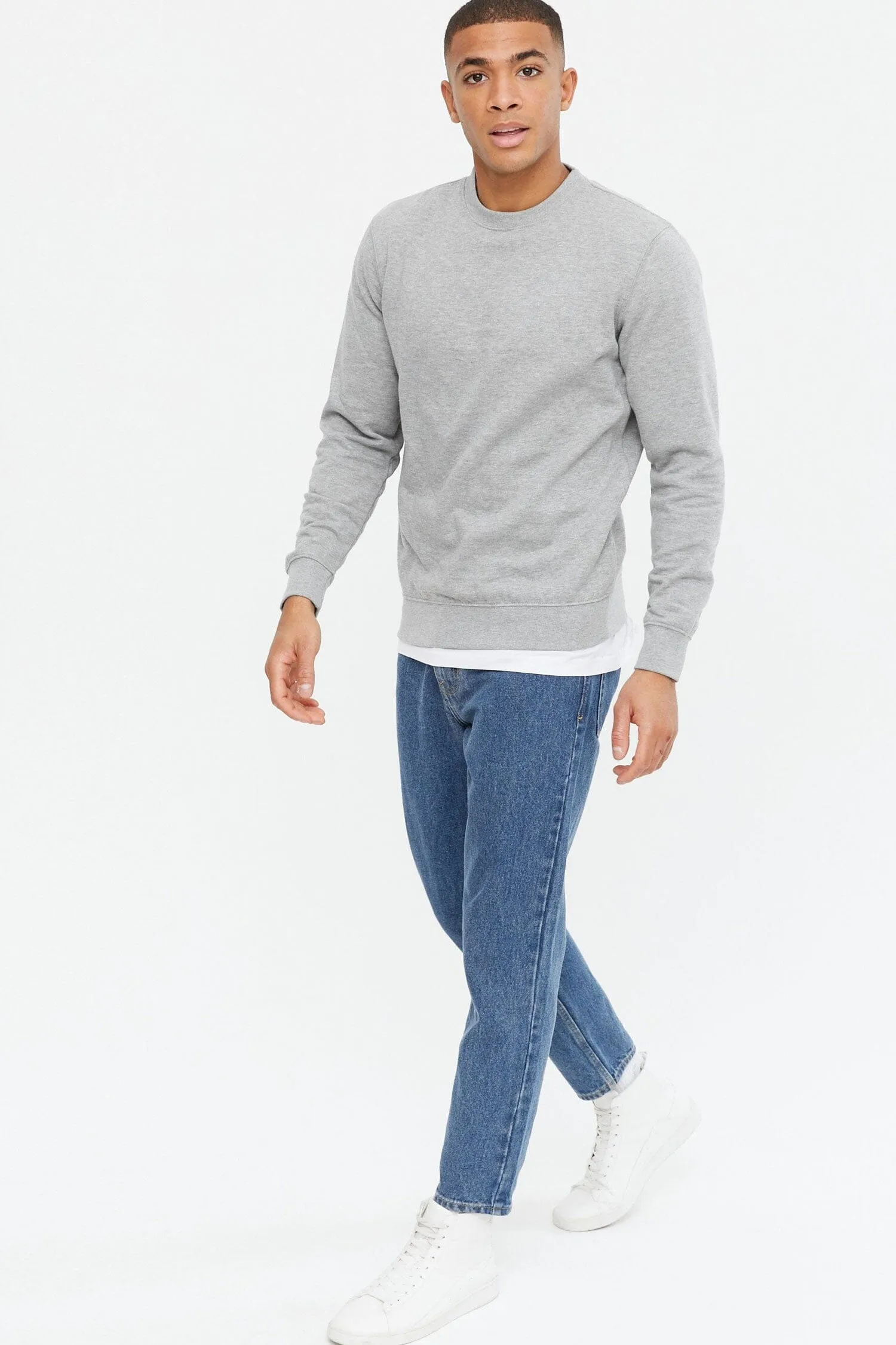 Arish Men's Long Sleeve Terry Sweat Shirt