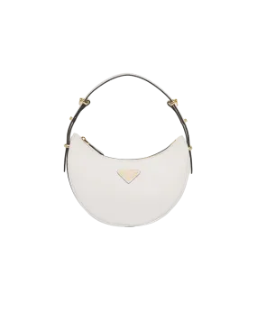 Arqué White Leather Shoulder Bag