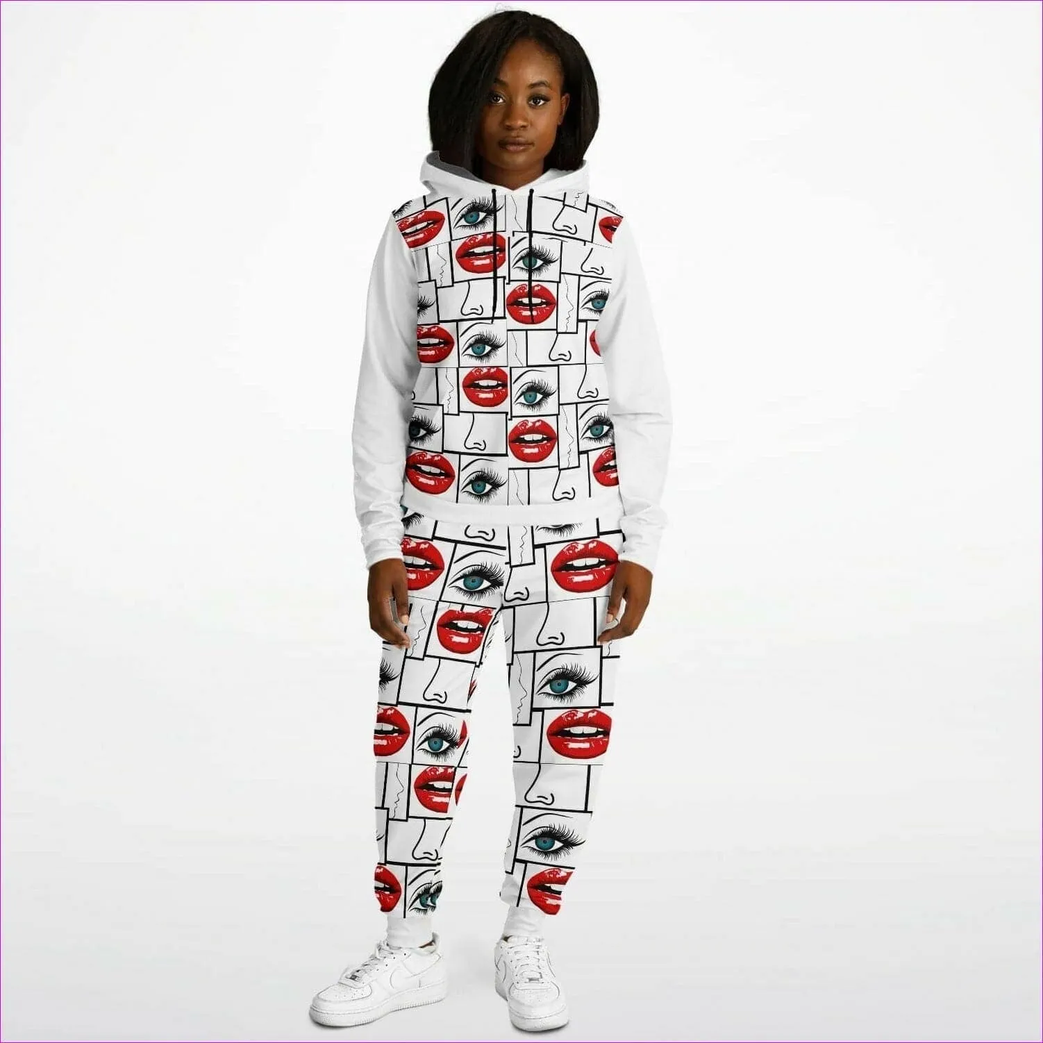 Attributes Premium Fashion Jogging Set - White