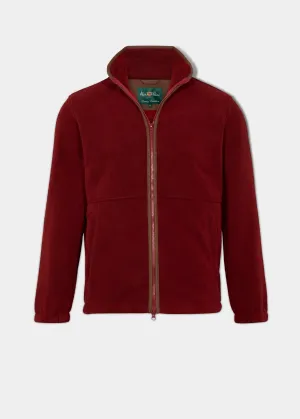 Aylsham Men's Fleece Jacket In Bloodstone - Regular Fit