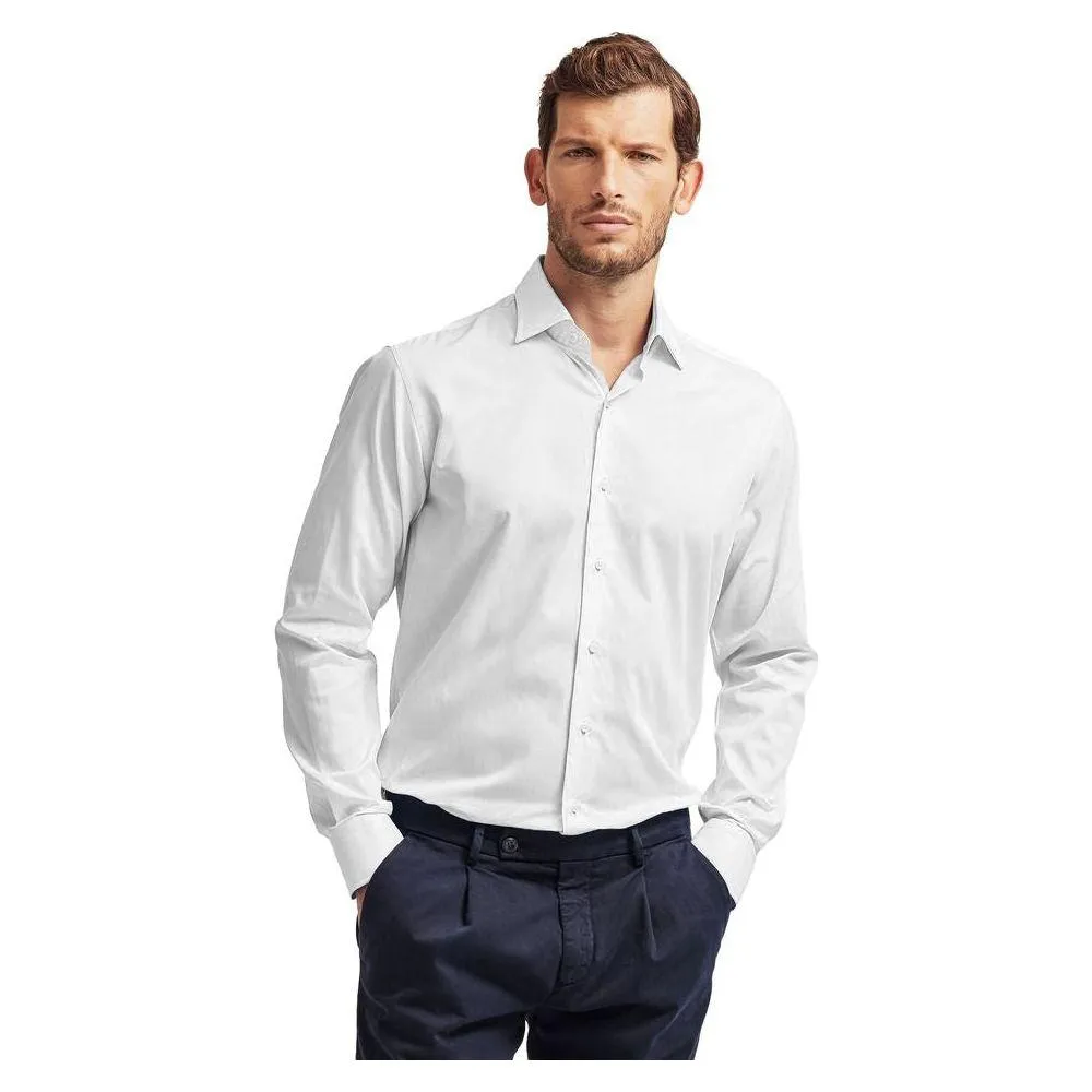 Ballantyne White Cotton Men Shirt