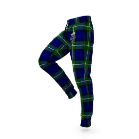 Bannerman Tartan Joggers Pants with Family Crest