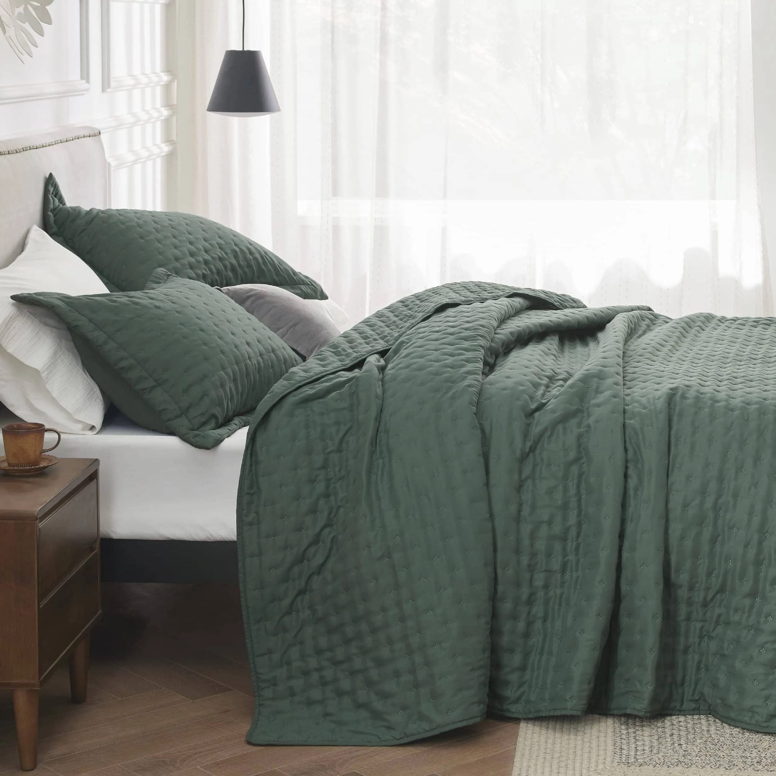 Bedsure Soft Ultrasonic Quilt Set