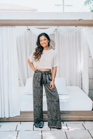 Beige Sheer Crop Top