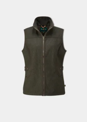 Berwick Ladies Waistcoat in Dark Olive