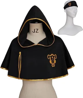 Black Clover Antler |Cloak Hooded With Headband For Men |