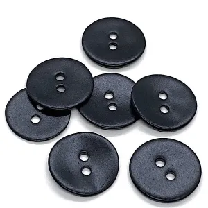 Black Velvet Agoya Shell 9/16" - 5/8" 2-hole Button, Pack of 8 for $7.20   #1206