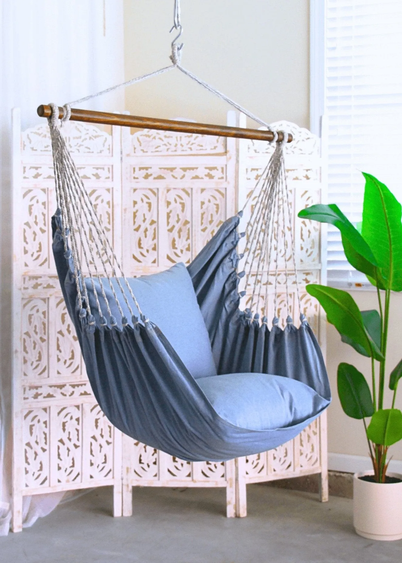 Blue Jeans Indoor Hammock Chair Swing | DENIM