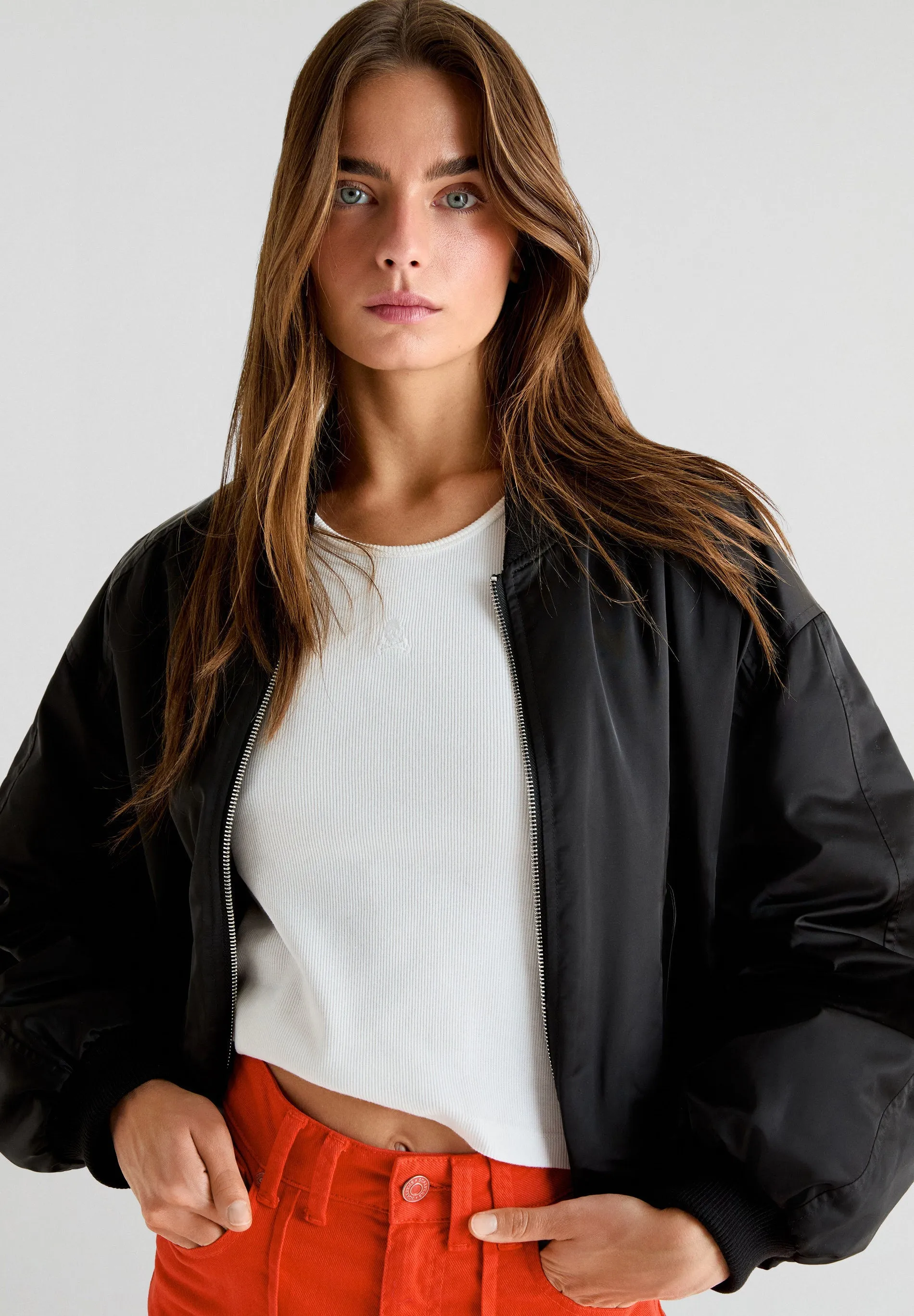 BOMBER COLLAR JACKET