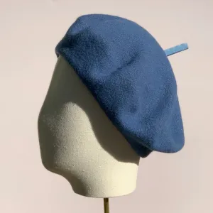 Bonnie Wool Beret in Denim