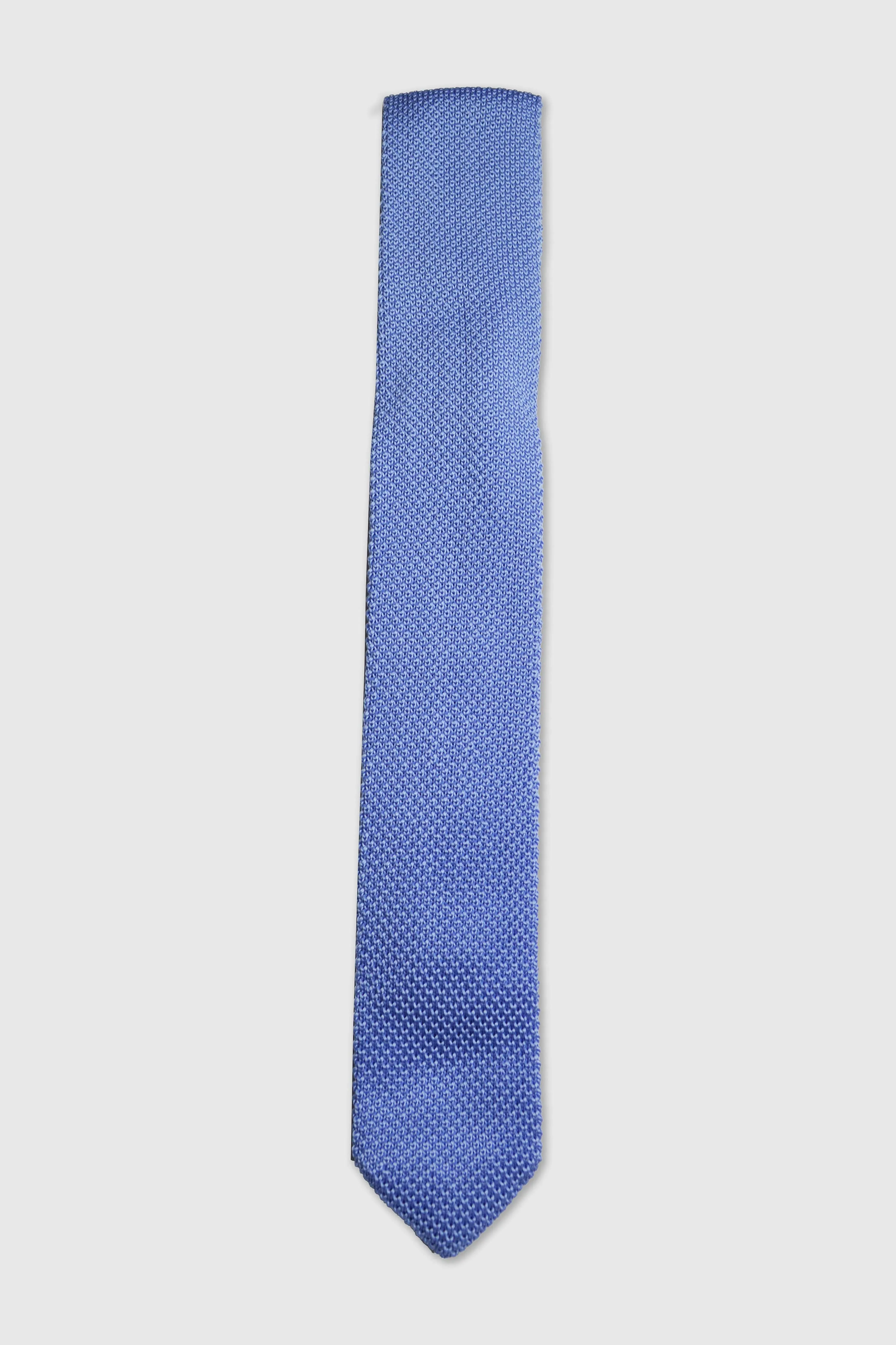 Bowie Blue Knitted Tie