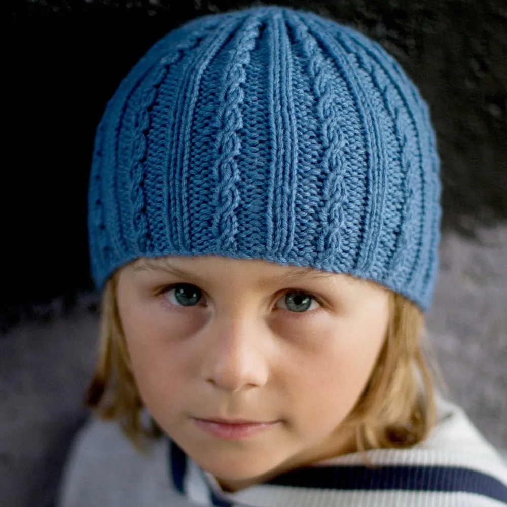 Boy Sebastian Beanie Knitting Pattern - 8Ply (LC21)