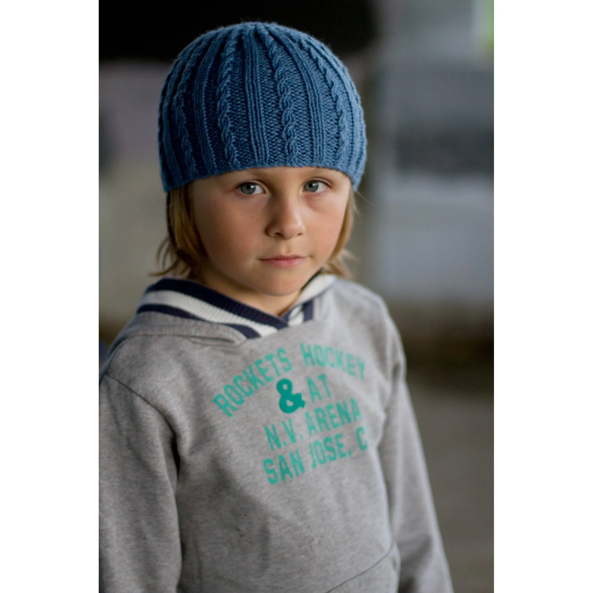 Boy Sebastian Beanie Knitting Pattern - 8Ply (LC21)