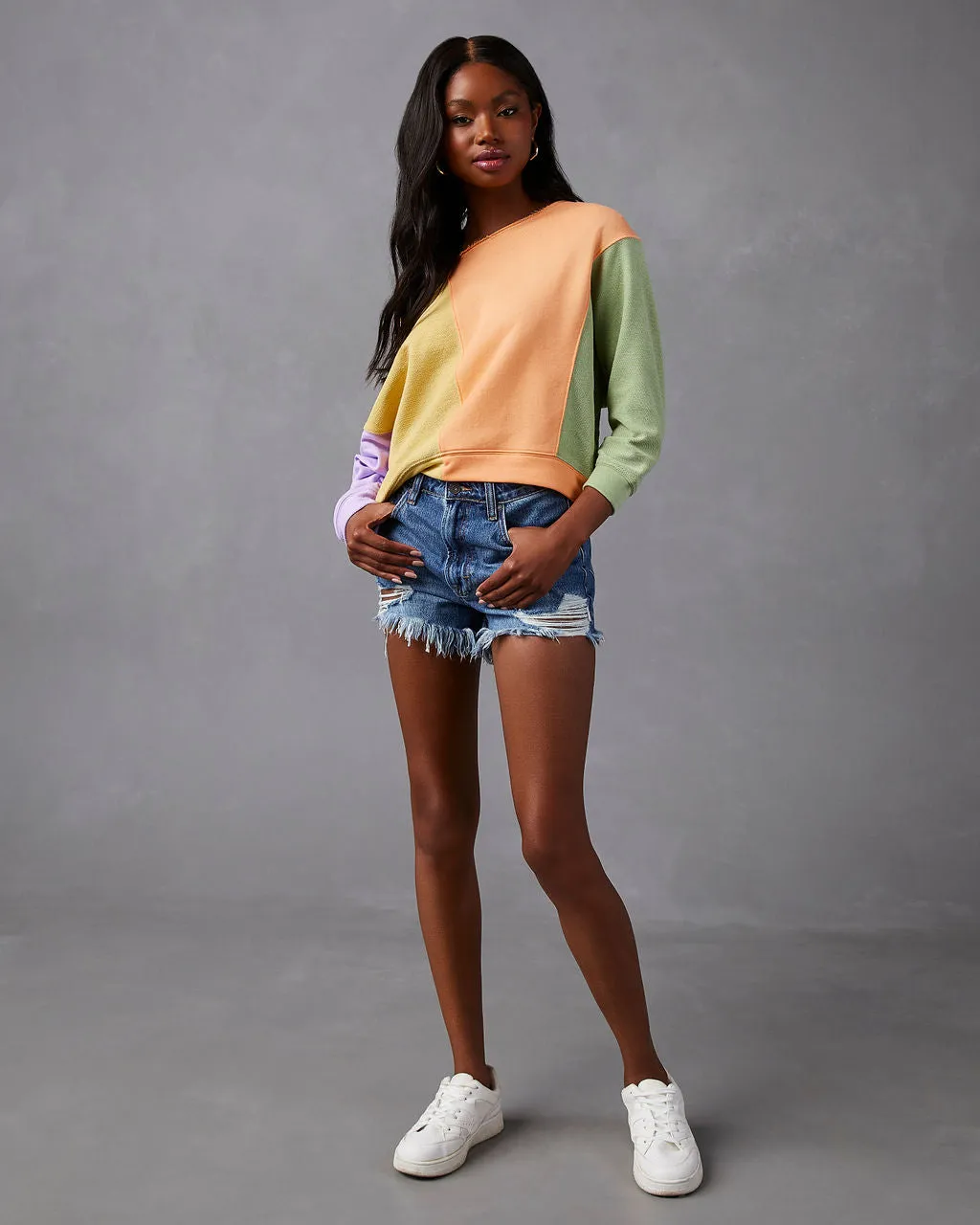 Brendel Colorblock Pullover Sweater