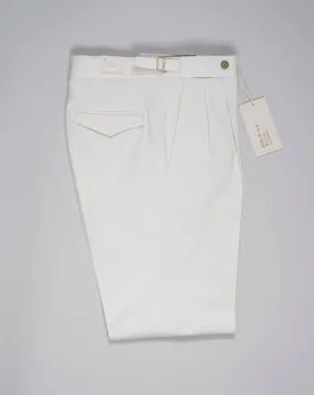 Briglia Quartieri Pleated Chinos / Off White