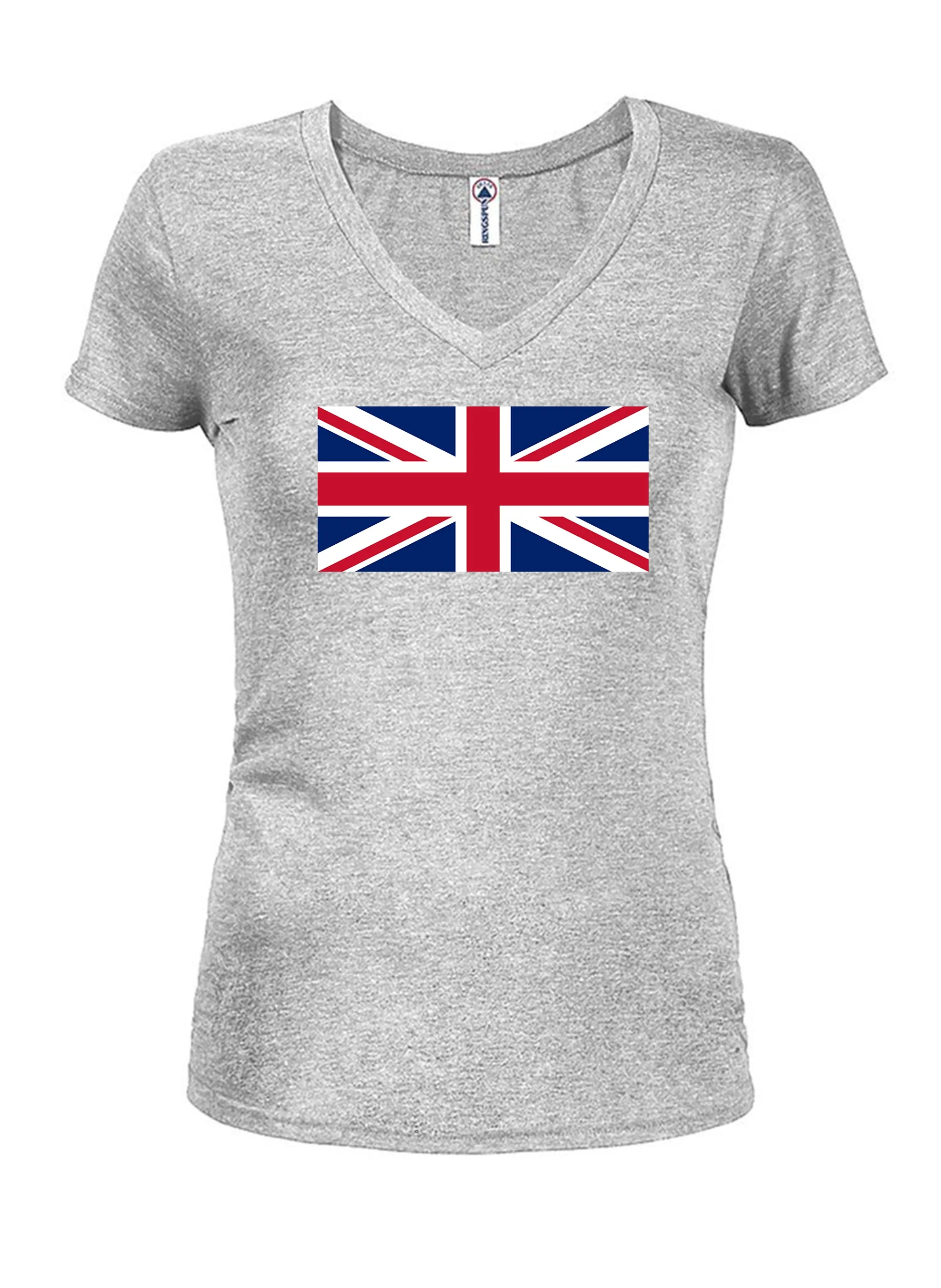 British Flag Juniors V Neck T-Shirt