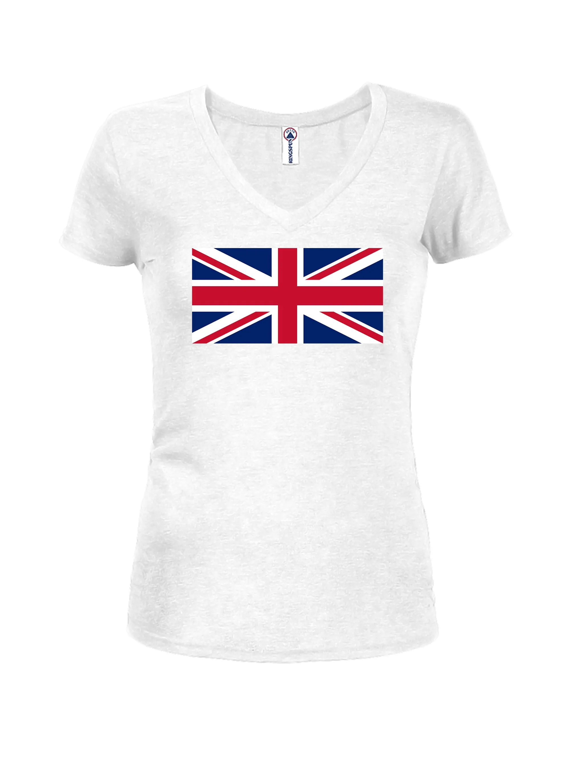 British Flag Juniors V Neck T-Shirt