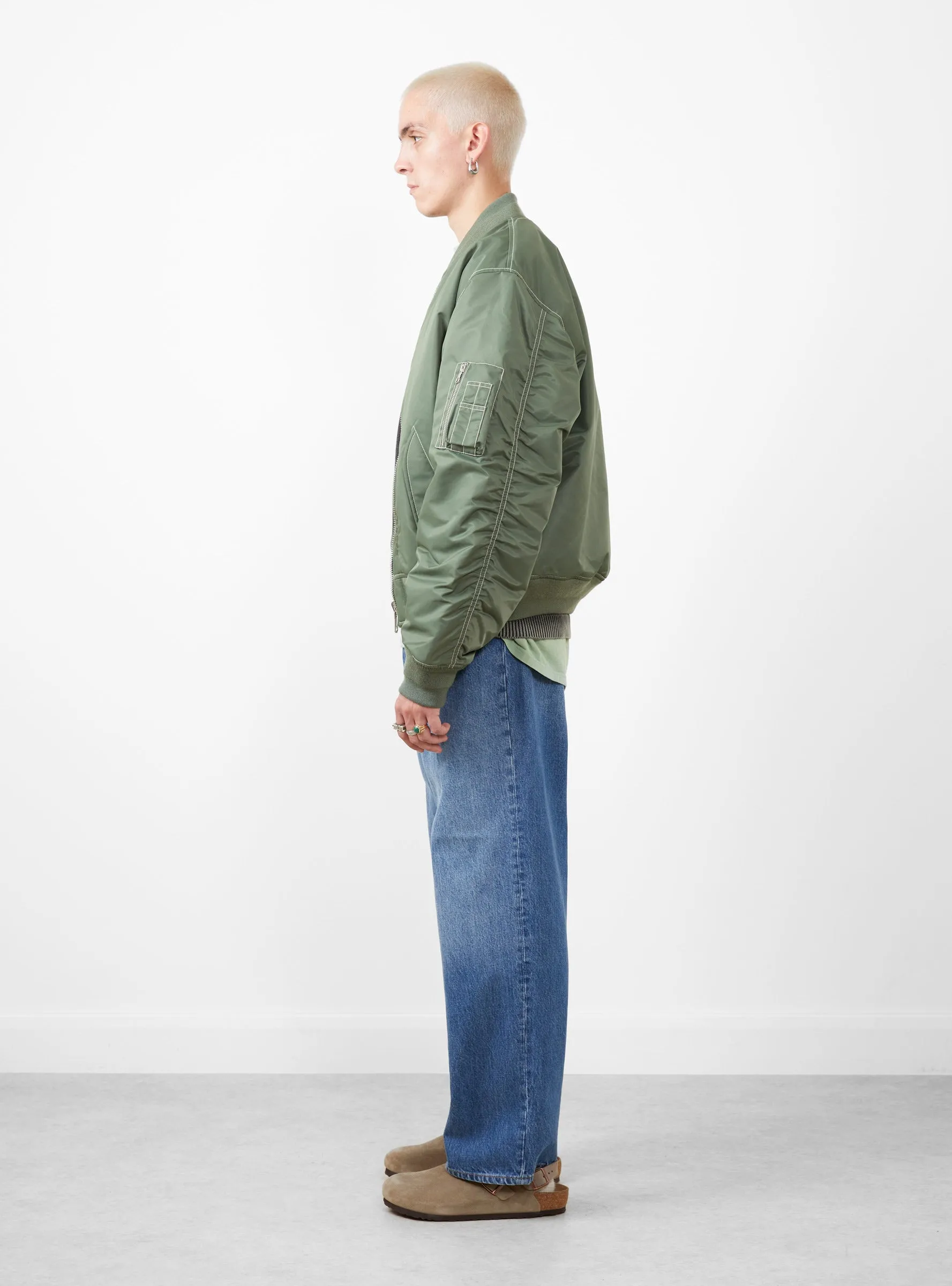 Built Bomber Jacket Green