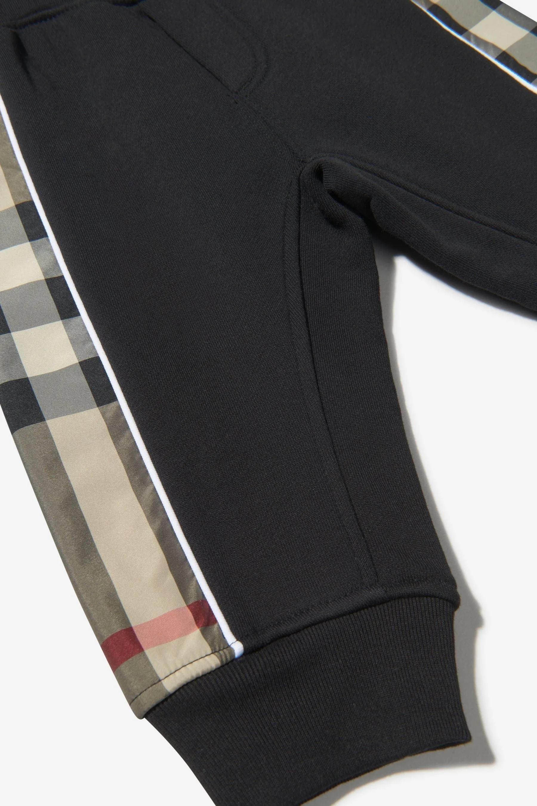 Burberry Baby Boys Cotton Check Trim Joggers