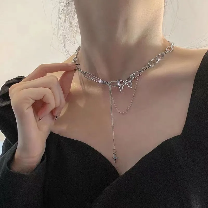 Butterfly Dainty Chain Choker