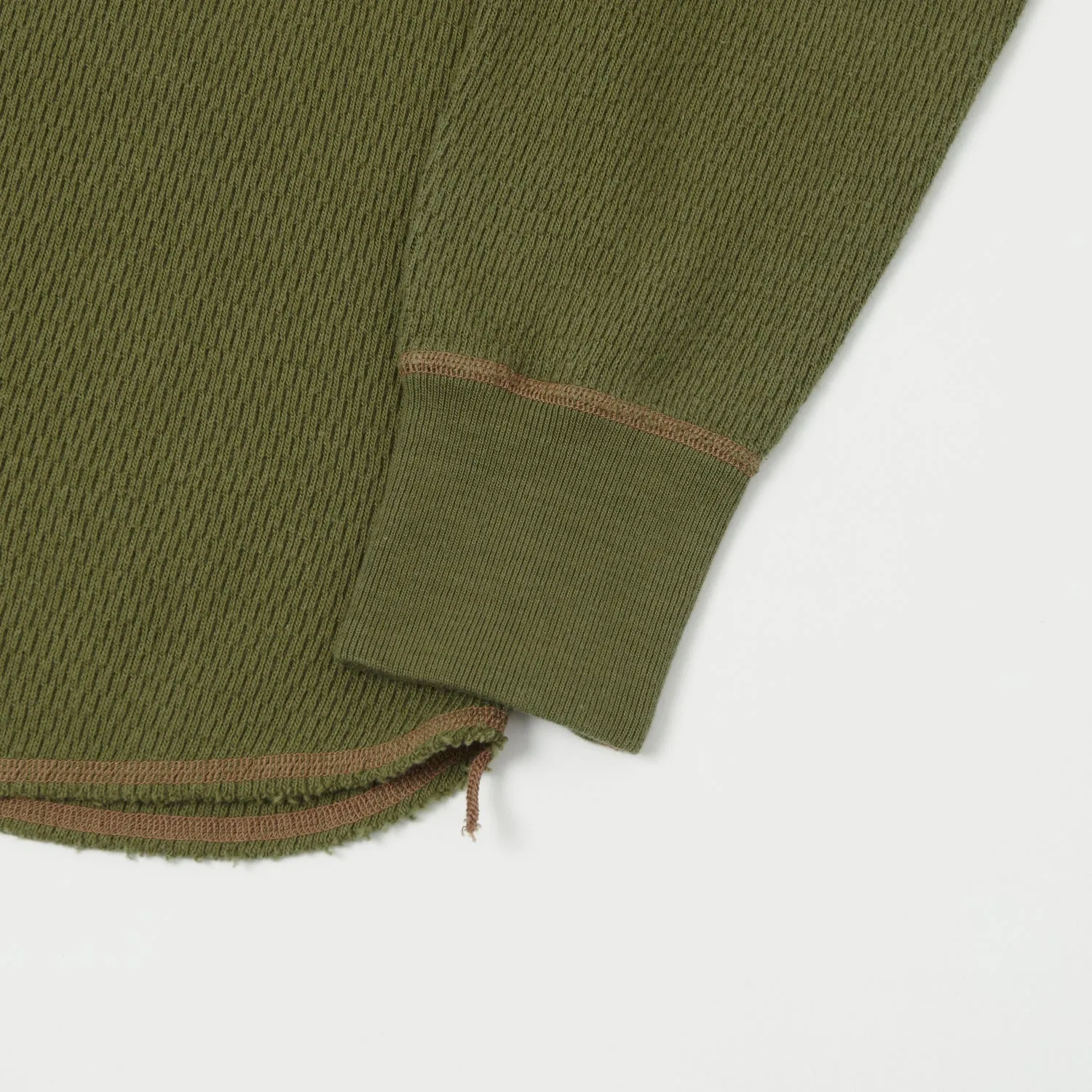 Buzz Rickson's L/S Thermal Tee Shirt - Olive