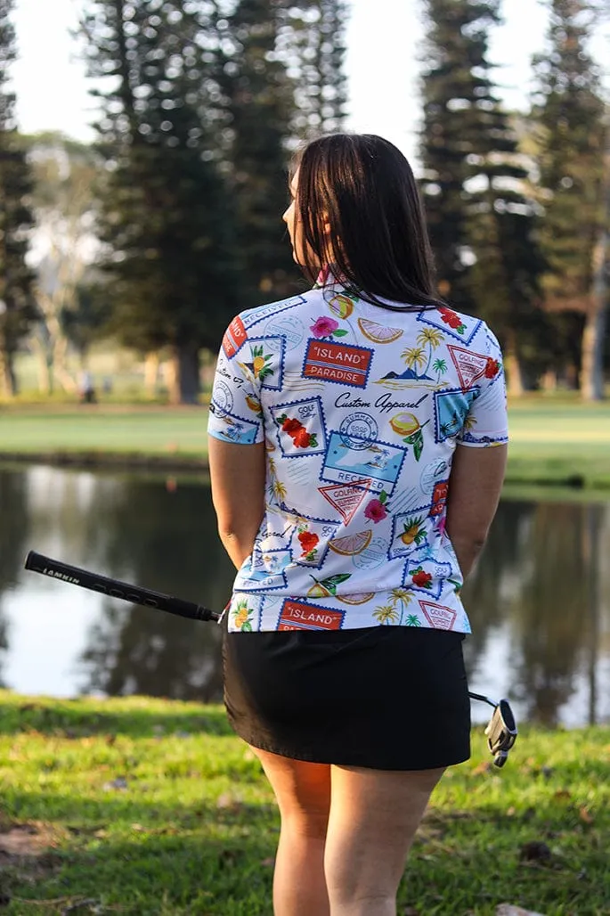 CA Ladies Funky Golf Shirt | Summer Vacation