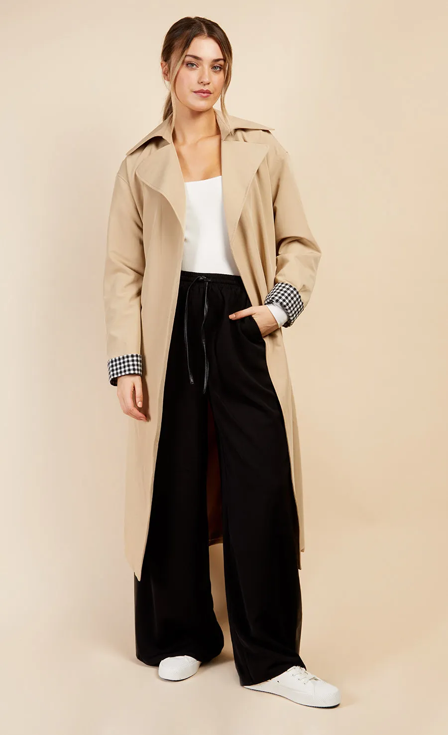 Camel Trench Coat by Vogue Williams