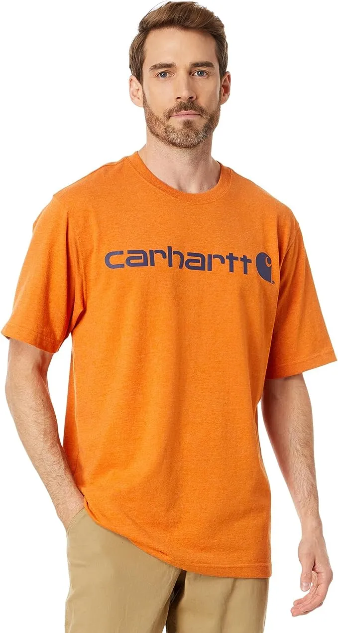 Carhartt Men's Loose Fit Heavyweight Short-Sleeve Logo Graphic T-Shirt