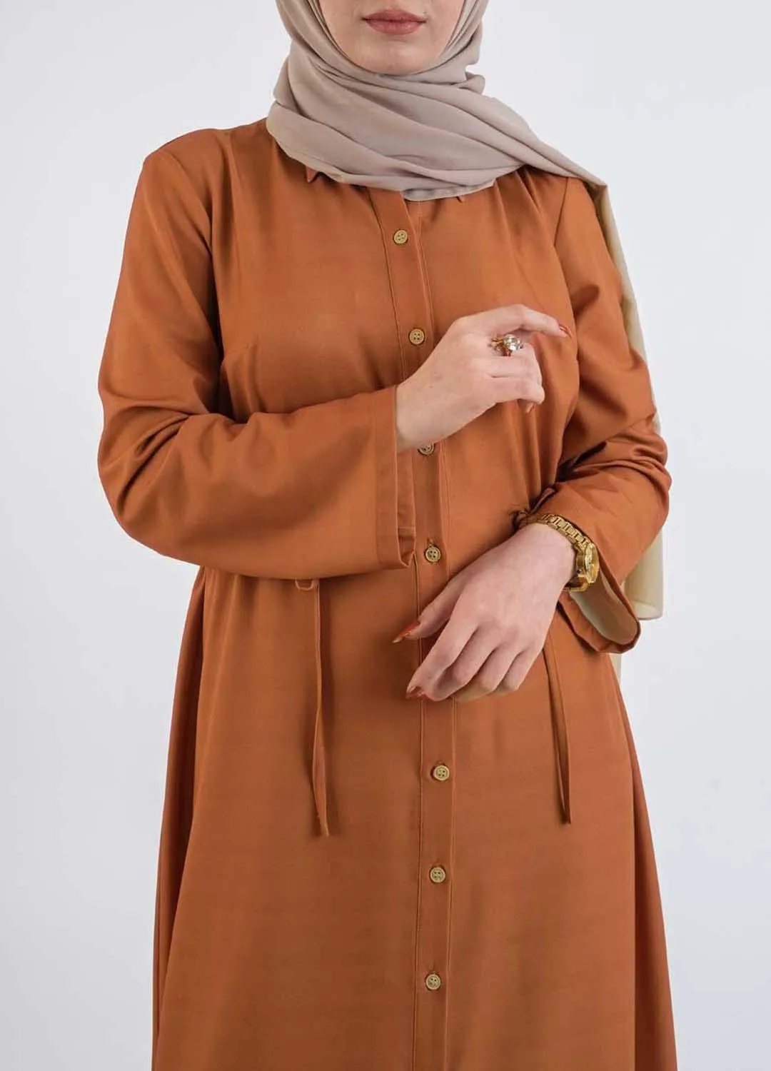 Carmen shirt dress-hijab style casual