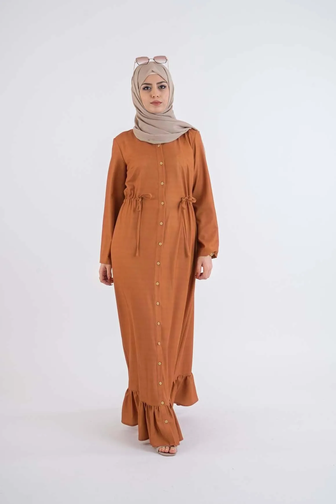 Carmen shirt dress-hijab style casual