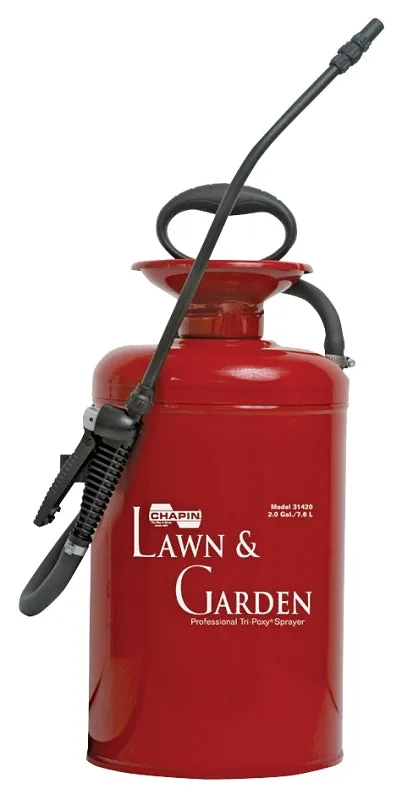 CHAPIN Lawn & Garden Series 31420 Compression Sprayer, 2 gal Tank, Steel Tank, 42 in L Hose :EA: QUANTITY: 1