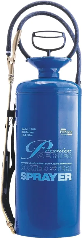 CHAPIN Premier Pro 1380 Compression Sprayer, 3 gal Tank, Steel Tank, 42 in L Hose :EA: QUANTITY: 1