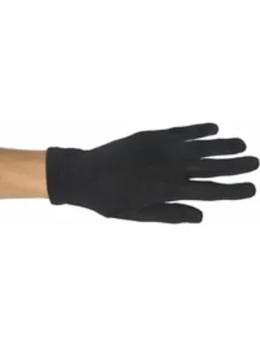 Child's Black Polyester Costume Gloves