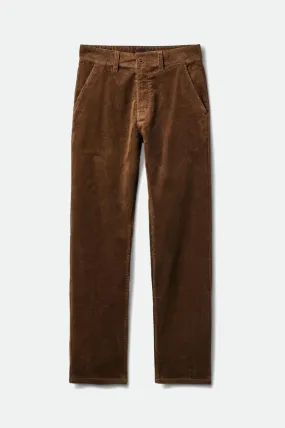 Choice Chino Regular Pant - Dark Earth Cord