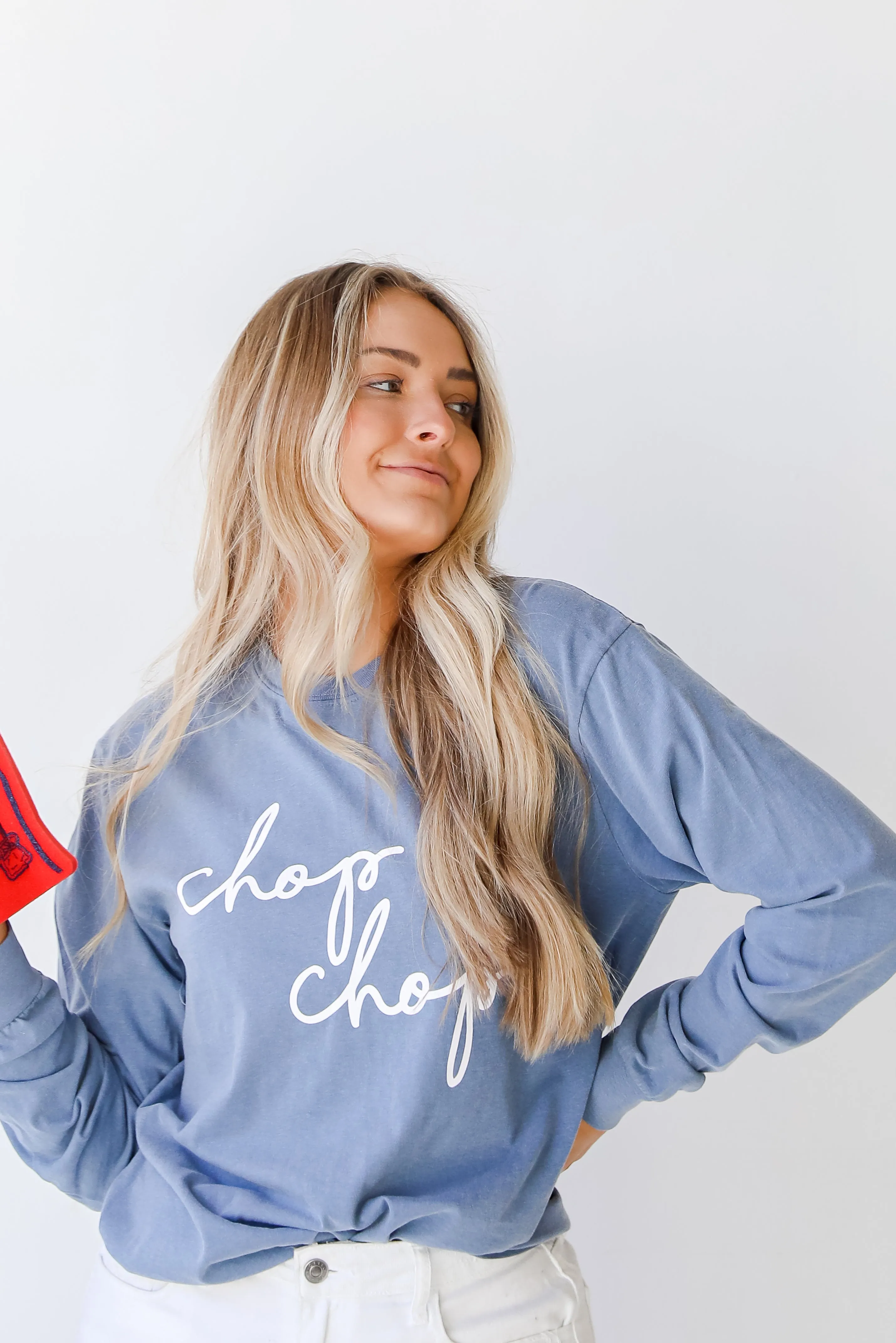 Chop Chop Script Long Sleeve Tee