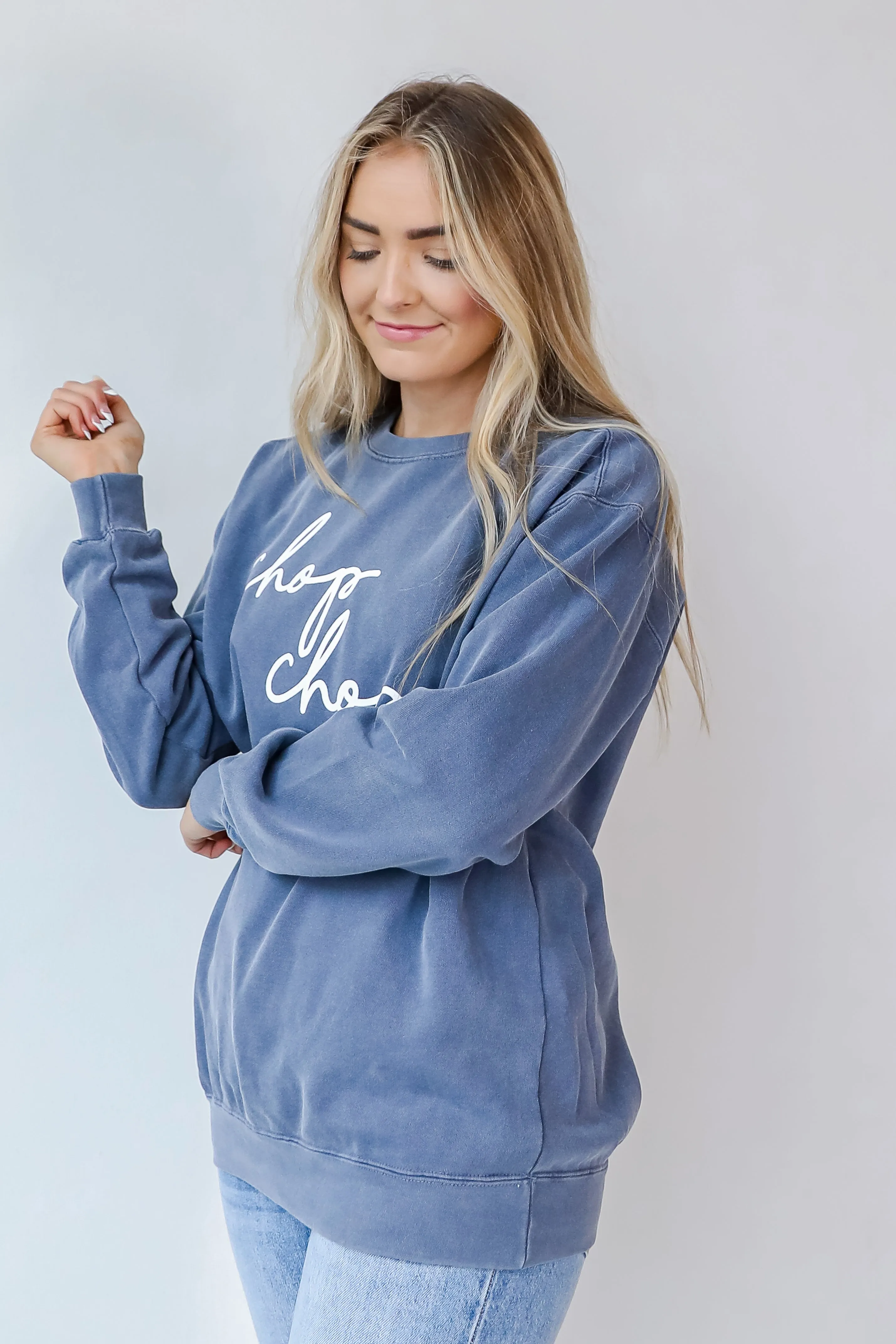 Chop Chop Script Sweatshirt