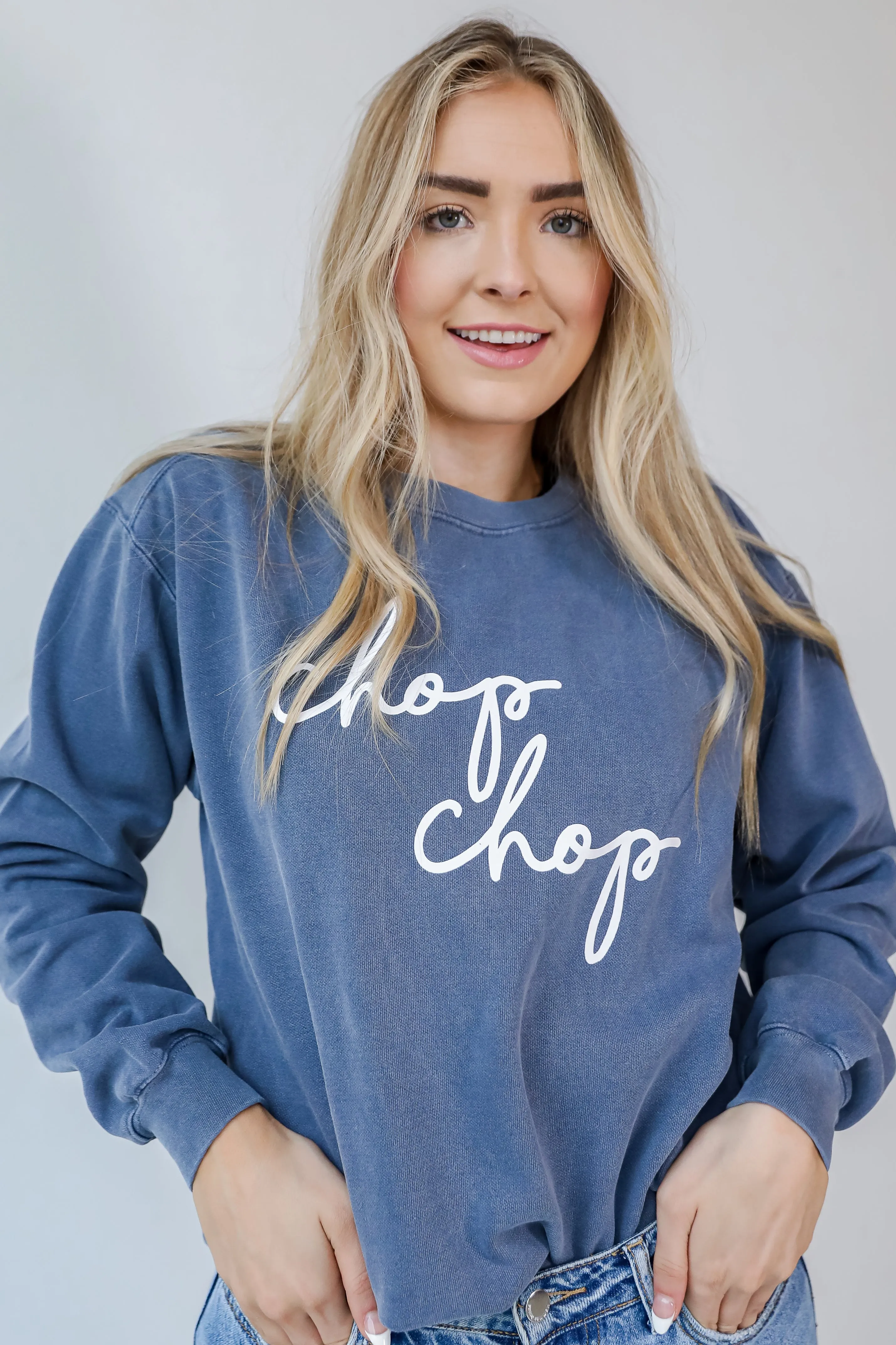 Chop Chop Script Sweatshirt